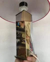 Lampka lata 80-90 vintage retro prl chrom — ujęcie 5