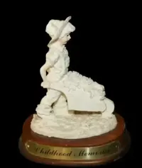 Leonardo kolekcjonerska figurka chłopca z taczką — ujęcie 3