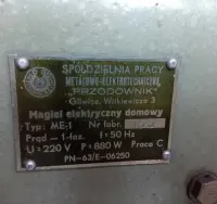 Magiel elektryczny, sprawny, PRL. — ujęcie 4