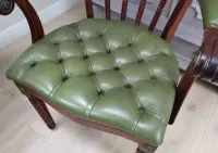 Mahoniowy Fotelik  chesterfield skóra 750/2025 — ujęcie 4