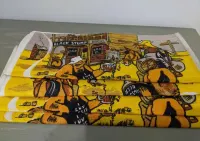 Makatka, serweta, ścierka len Vintage 47,5x80 PRL rarytas — ujęcie 4