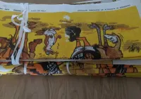 Makatka, serweta, ścierka len Vintage 47,5x80 PRL rarytas — ujęcie 5