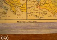 MAPA . DEUTSCHLAND 1786 UND 1812 . Oryginalna . Rama drewniana . — ujęcie 4