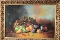 Martwa Natura Duży Obraz Olejny na Płótnie — ujęcie 2
