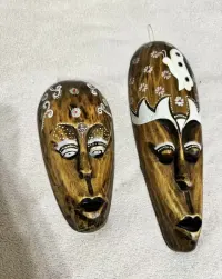 Maski drewniane recznie robione. — ujęcie 3