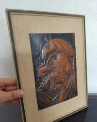Metaloplastyka dewocjonalia autorska vintage retro prl — ujęcie 4