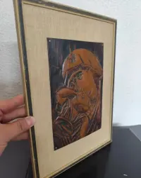 Metaloplastyka dewocjonalia autorska vintage retro prl — ujęcie 5