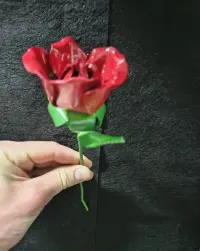 Metalowa róża, Dzien Kobiet, urodziny – rękodzieło, handmade — ujęcie 4