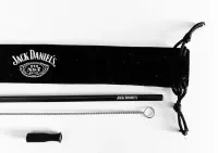 Metalowe słomki/rurki Jack Daniel’s - NOWE — ujęcie 4