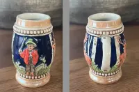 Mini kufel do piwa Kufelek Ceramika ceramiczny lata 70. MAŁY 7,5 cm — ujęcie 4