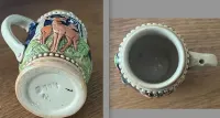 Mini kufel do piwa Kufelek Ceramika ceramiczny lata 70. MAŁY 7,5 cm — ujęcie 5