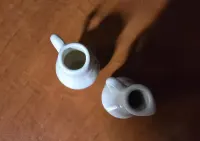 Mini wazoniki ceramiczne ręcznie malowane prl polecam 2 sztuki — ujęcie 4