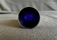 Miniaturowe wazoniki Bohemia Glass Czechosłowacja złocone para retro — ujęcie 4