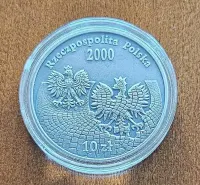 Moneta 10 zł  NBP 2000r. 30 rocznica grudnia — ujęcie 2