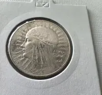 Moneta--5zł Głowa Kobiety--1932-34--srebro. — ujęcie 4