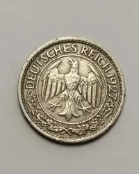 Moneta Niemcy 50 Reichspfennig 1937r. A ( Berlin ) — ujęcie 5