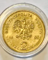 Moneta okoliczn.-2zl/1999r/-NG-„Bronislaw Malinowski” — ujęcie 2
