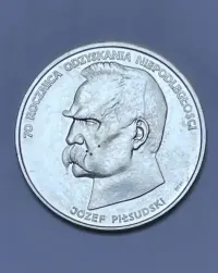 Moneta srebrna 50 000 (PIŁSUDSKI) - 1988 rok — ujęcie 3