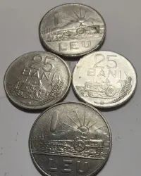 MONETY ŚWIATA + Rumunia zestaw 4 monet — ujęcie 3