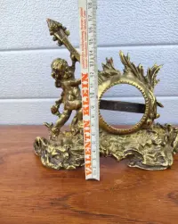 Mosiężna ramka na zdjęcie - na zegar - design - vintage - U — ujęcie 2