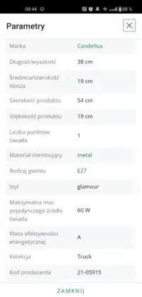 Nowa lampa gabinetowa kinkiet czarny złoty E27, nowa — ujęcie 3