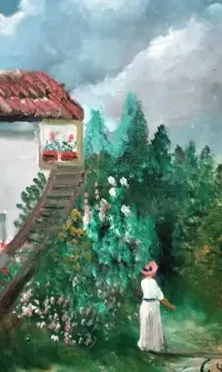 Obraz olejny na desce . Sygnowany. — ujęcie 4