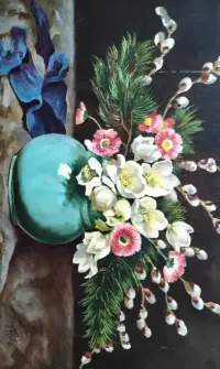 Obraz olejny na płótnie. Sygnowany H.Fischer 1936 — ujęcie 2