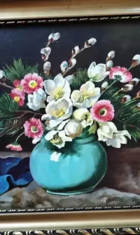 Obraz olejny na płótnie. Sygnowany H.Fischer 1936 — ujęcie 3