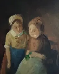 Obraz olejny na płótnie.Sygnowany.Nicolai Coster — ujęcie 4