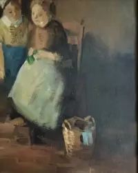 Obraz olejny na płótnie.Sygnowany.Nicolai Coster — ujęcie 5