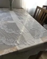 Obrus biały koronkowy PRL  Romantica 150x150 — ujęcie 2