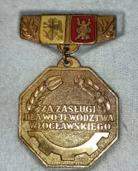 Odznaka Za Zasługi dla Województwa Włocławskiego - Stan Kolekcjonerski — ujęcie 4