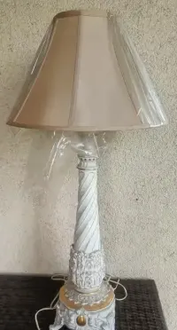 OGROMNA Lampa Pałacowa Porcelana Von Schierholz 92 cm | Barok | Handarbeit | UNIKAT Złoto Vintage — ujęcie 2