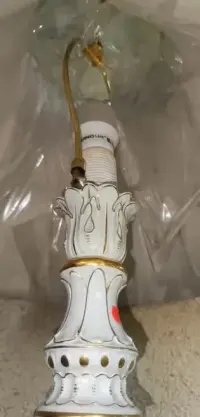 OGROMNA Lampa Pałacowa Porcelana Von Schierholz 92 cm | Barok | Handarbeit | UNIKAT Złoto Vintage — ujęcie 5