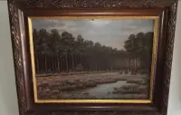 Olej na tekturze malarskiej 1939 rok , podpisany — ujęcie 4
