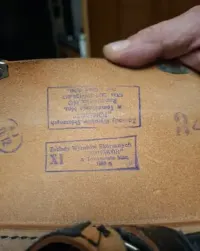 Oryginalna raportówka MO PRL 1980 r. –  skora naturalna– junakor — ujęcie 2