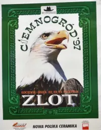 Oryginalny plakat Ciemnogród 97 WC Kwadrans Wojciech Cejrowski zlot Kociewie Osiek 1997 retro — ujęcie 2