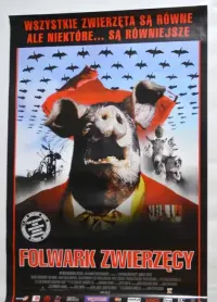 Oryginalny plakat kinowy Folwark zwierzęcy 1999 oryginalny polski afisz Orwell B1 68x98 cm — ujęcie 3
