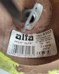 Lampa wisząca Alfa Sosnowcy Babunia 2pl antyk — ujęcie 5