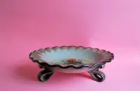 patera retro plakiety kwiaty hand made lata 70 80 vintage prl — ujęcie 2
