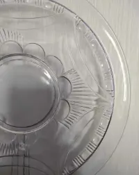 Patera, talerz, szkło Ząbkowice, średnica 26 cm — ujęcie 3
