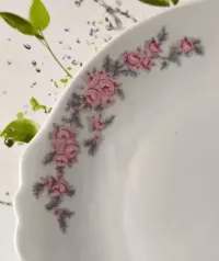 Patera z garnituru deserowego Włocławek piękna stara porcelana — ujęcie 4