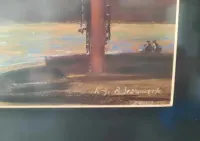 Pejzaż Nadmorski Abstrakcja Pastel Sygnowana — ujęcie 5