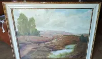 Pejzaż olej, podpisany 1975 — ujęcie 3