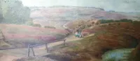 Pejzaż olej, podpisany 1975 — ujęcie 4