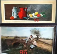 Pejzaż  portret martwa natura - obraz olejny — ujęcie 3