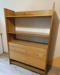 PEREŁKA z METKĄ! Rozkładane biurko unikalny Sekretarzyk PRL (Cepelia "CIS", 1980 Rok) — ujęcie 4