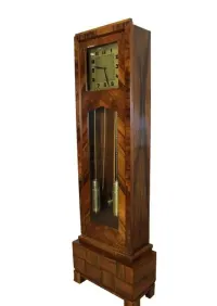 Piękny zegar stojący Art - Deco w orzechu / po renowacji / Kieninger antyk — ujęcie 3