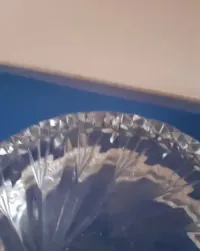 Piekna duza krysztalowa popielnica PRL srednica 19 cm wys 5cm — ujęcie 5