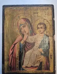 Piękna kolekcja starych ikon i krzyży prawosławnych – CAŁY ZESTAW — ujęcie 2